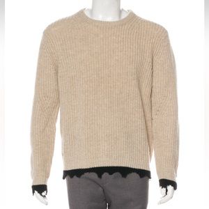 Wool-Blend rib knit sweater